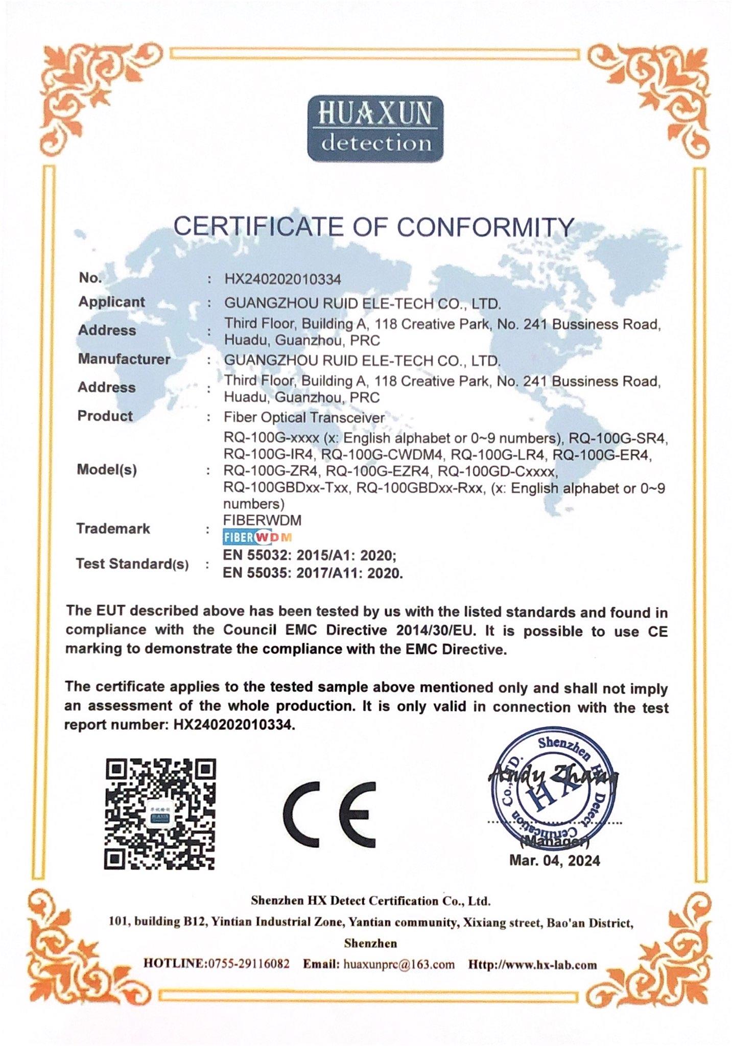 #CE Certificate