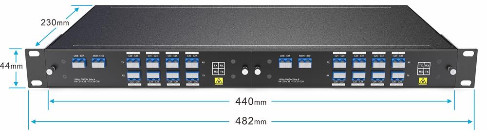 8CH 16 Waves DWDM MUX/ DEMUX