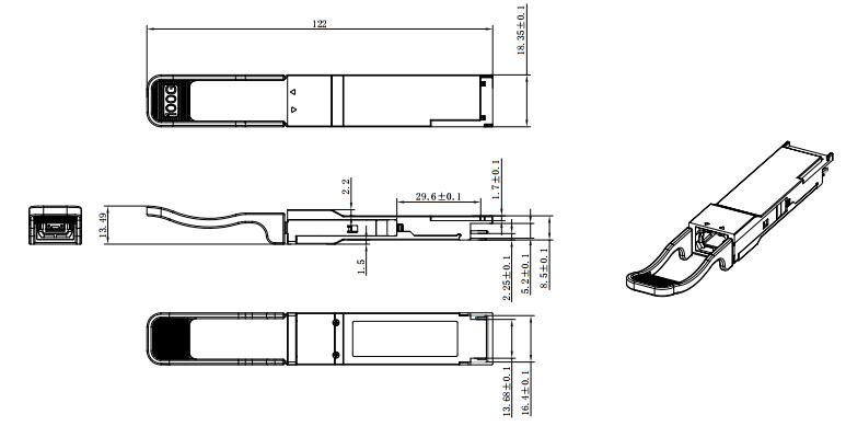 100G QSFP28 optical module