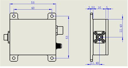 Mechanical Dimension Diagram of Unit Detector Module