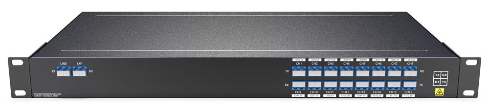 16CH O-BAND DWDM MUX/DEMUX, LC/UPC, 1U Rack)