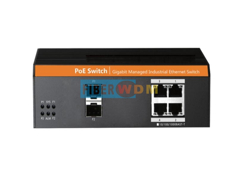 2-Optischer 4-Elektrischer Ethernet-Gigabit-Industrie-Switch FW104GS-2F