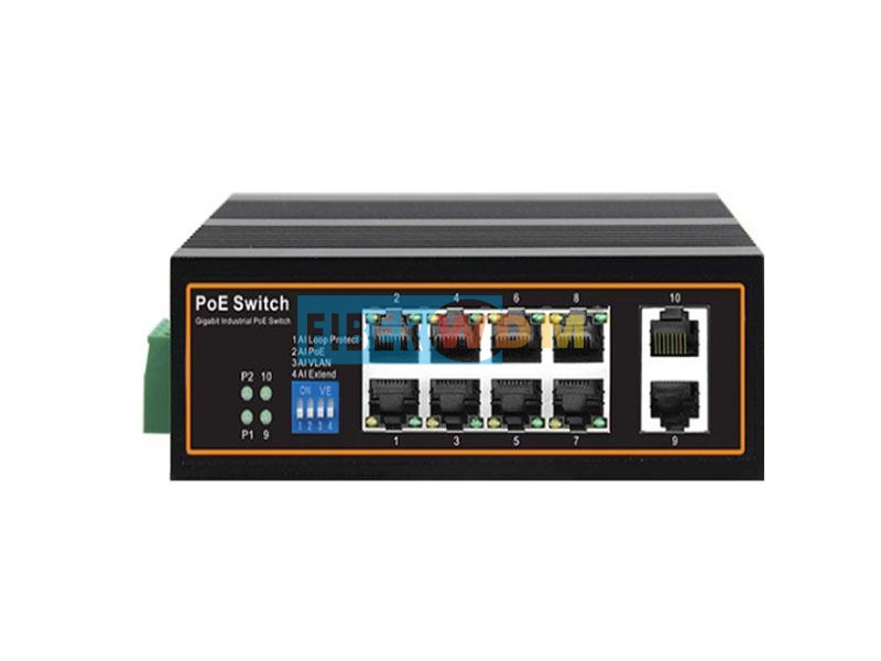 10-elektrischer POE-Gigabit-Industrie-Switch FW308GPS-2G