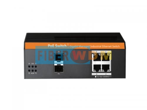  2-Optical 4-Electric POE Gigabit Industrial Switch  FW104GPS-2F 