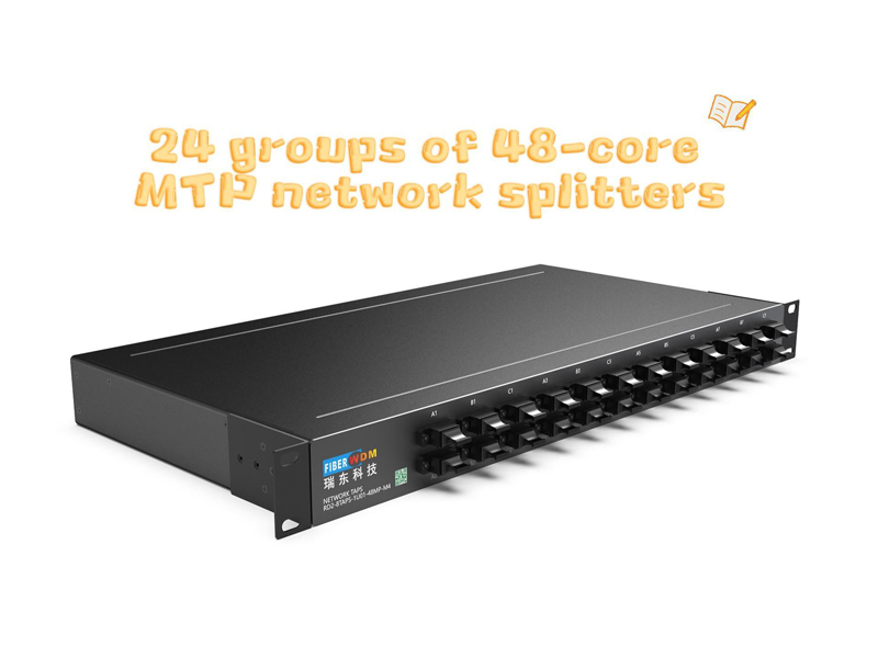 24 Gruppen von 48-adrigen MTP-Netzwerksplittern
